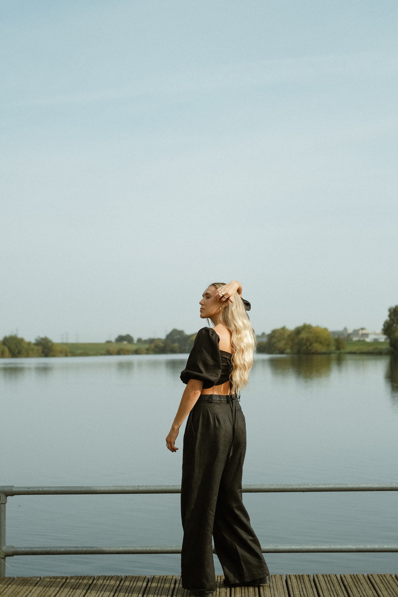 Pleated Wide Leg Pants