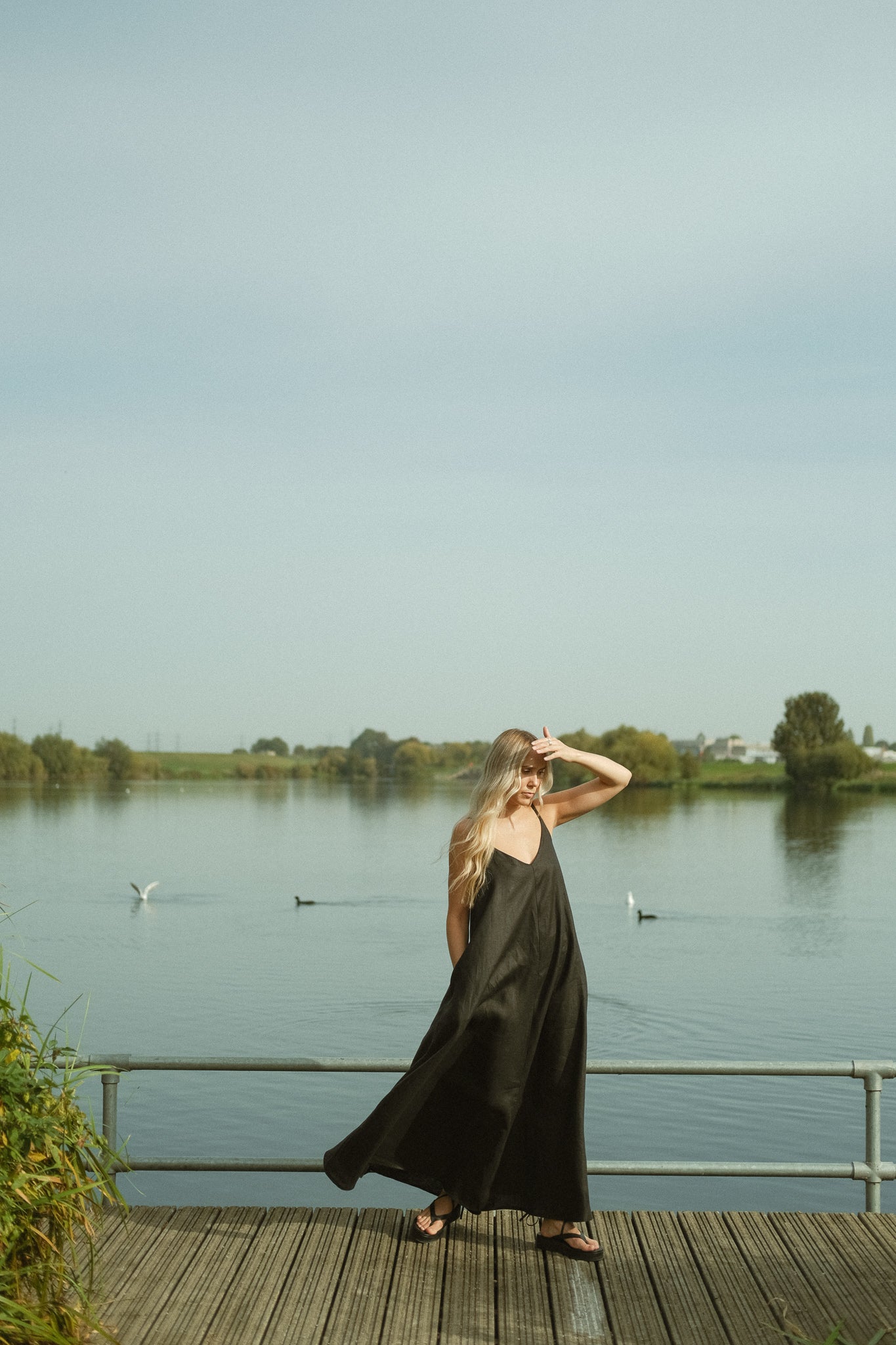 Maxi Swing Dress Black