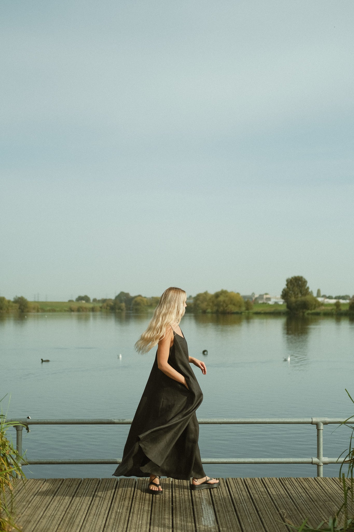 Maxi Swing Dress Black