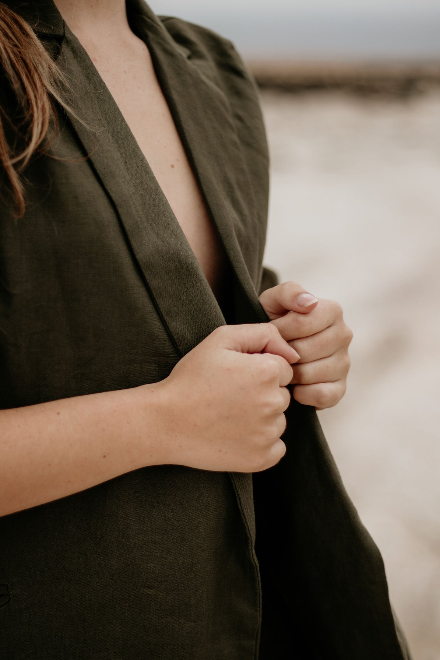 Lined Linen Blazer