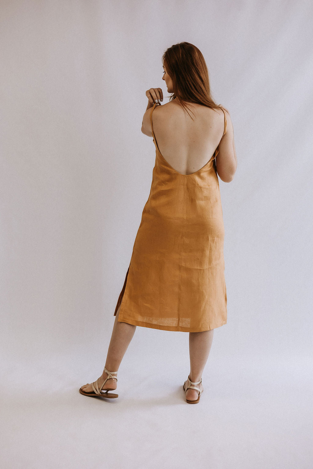 Low Back Midi Dress