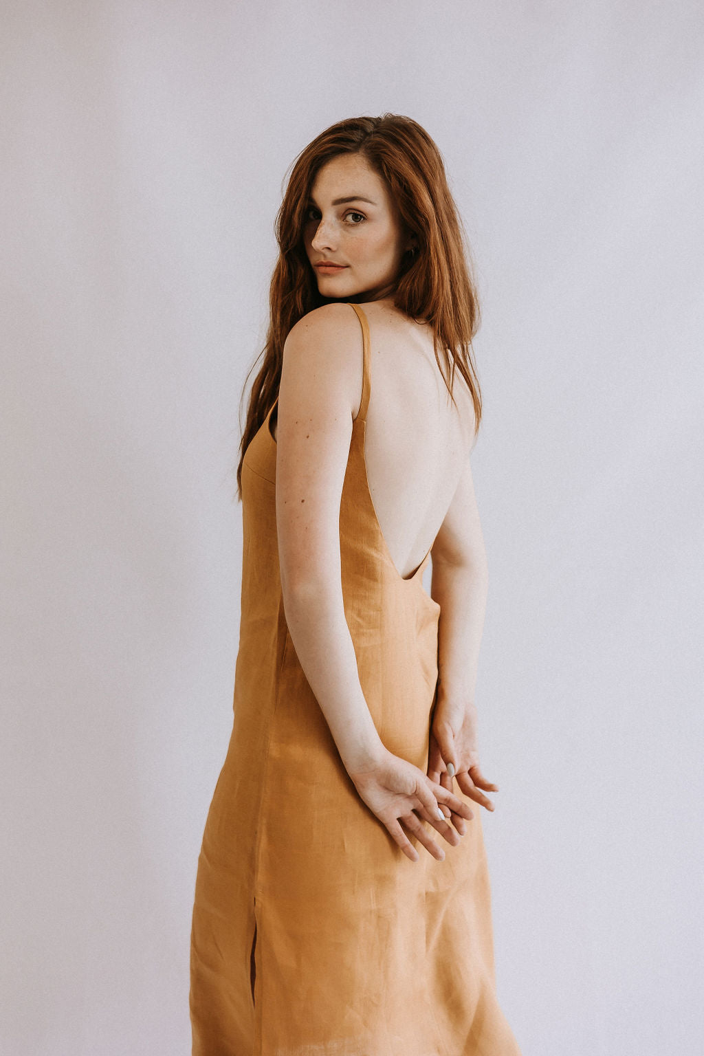 Low Back Midi Dress