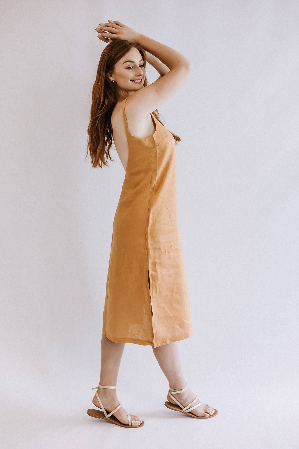 Low Back Midi Dress