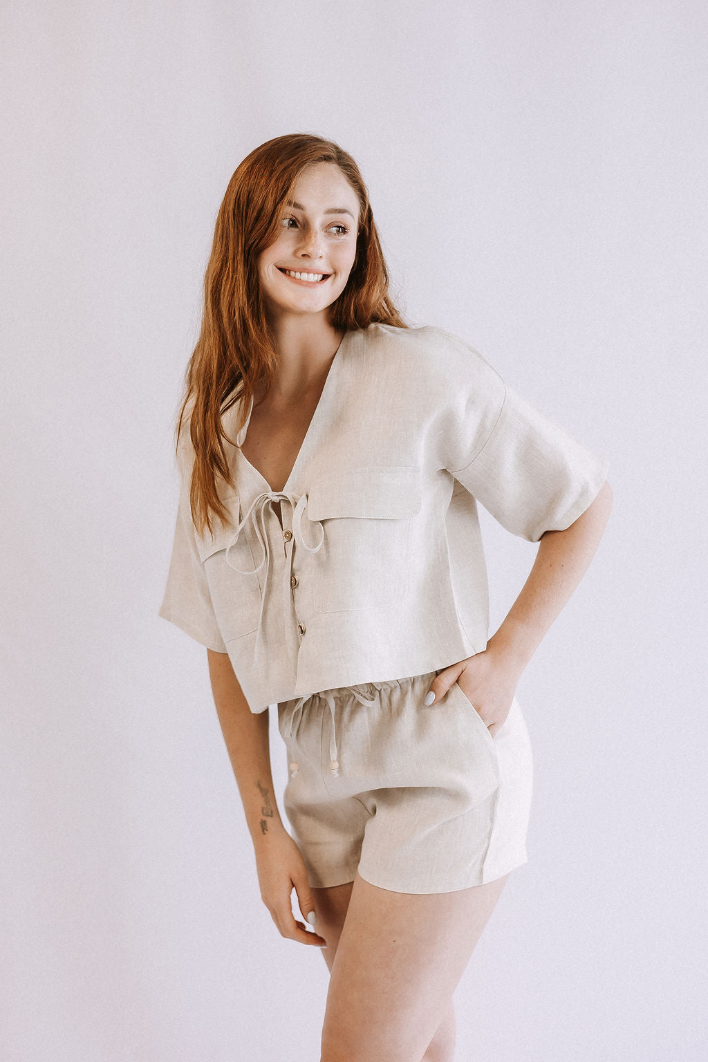 Short Sleeve Tie Shirt