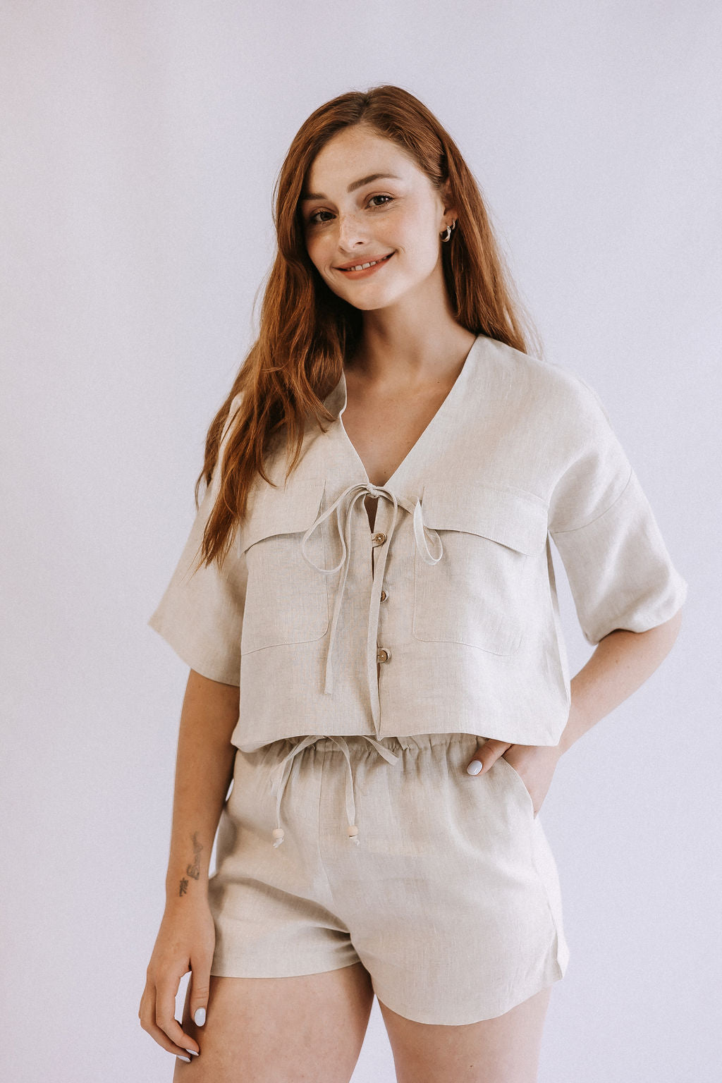 Short Sleeve Tie Shirt