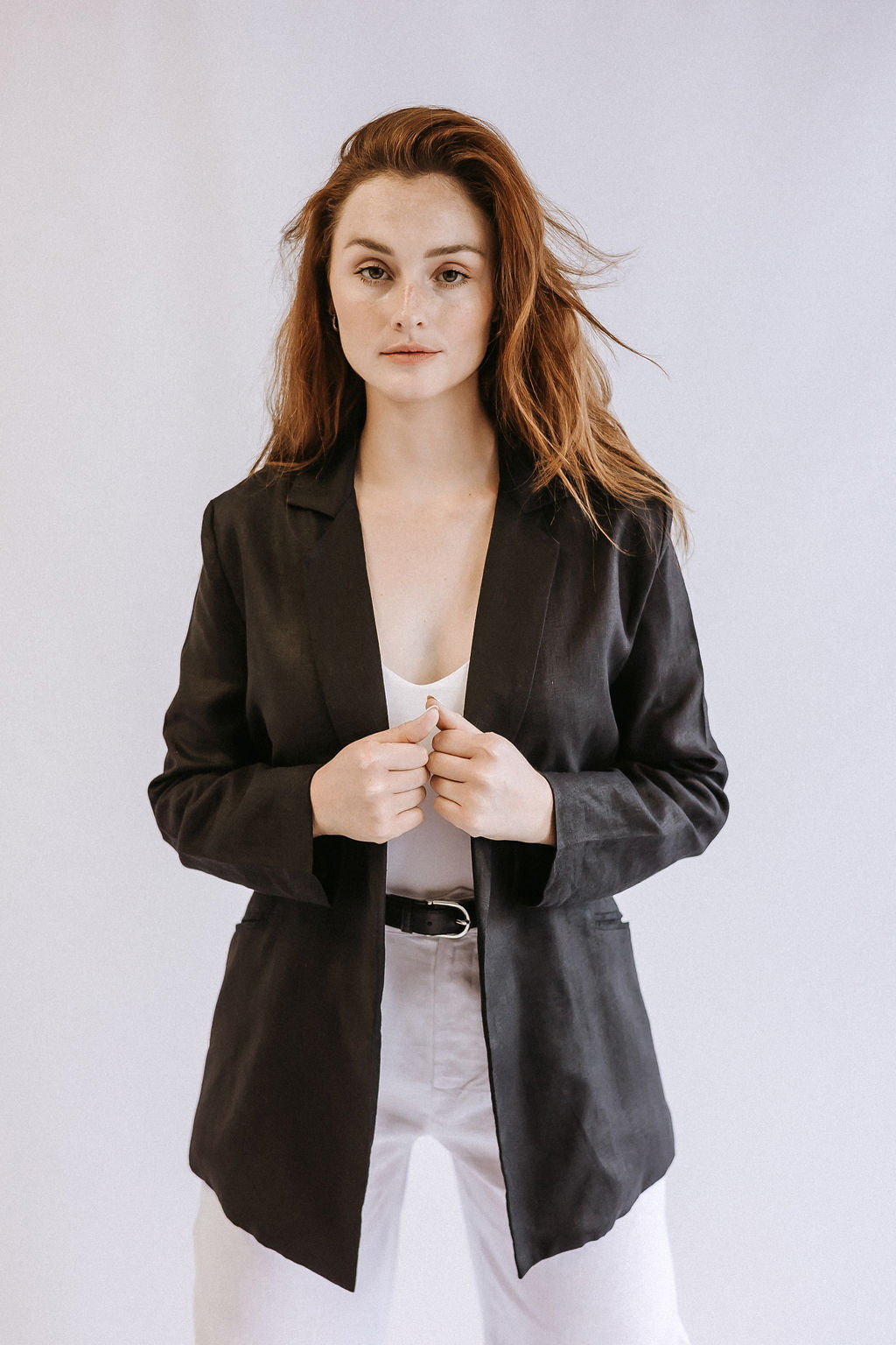 Lined Linen Blazer