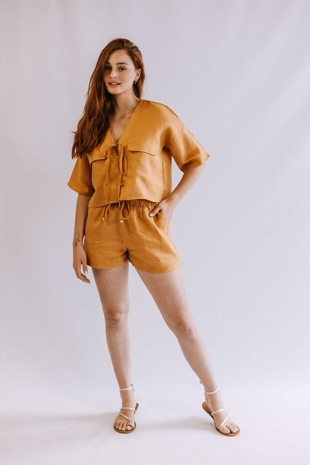 Short Sleeve Tie Shirt