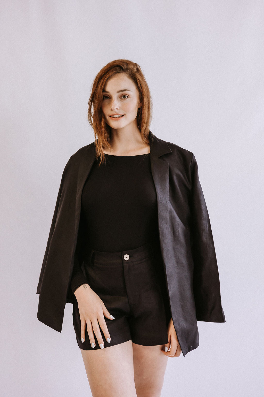 Lined Linen Blazer