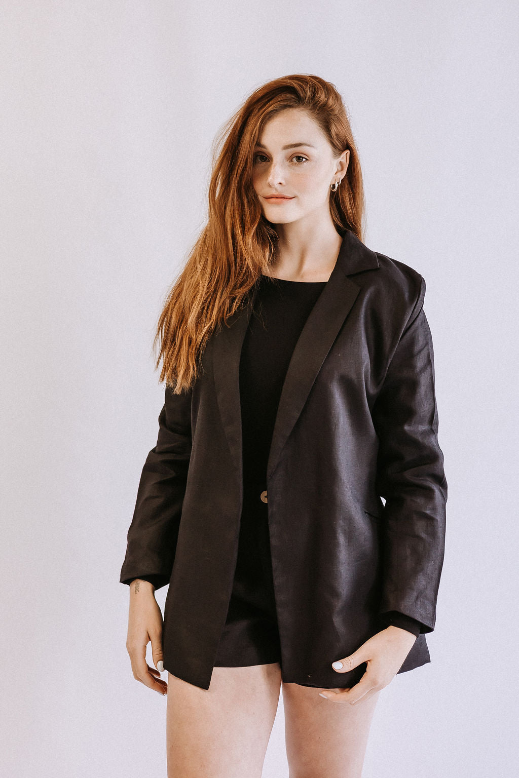 Lined Linen Blazer