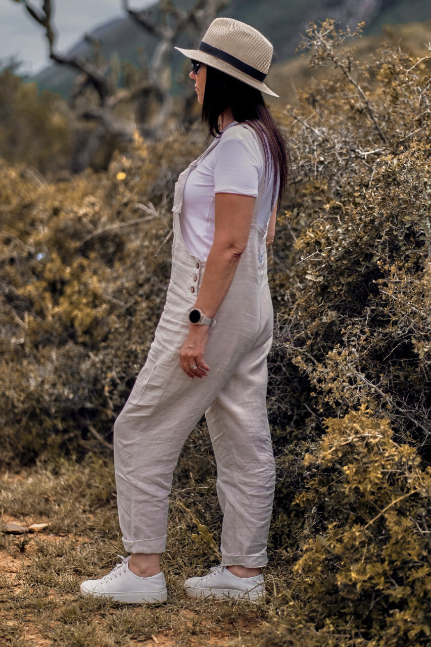 Beige Dungarees
