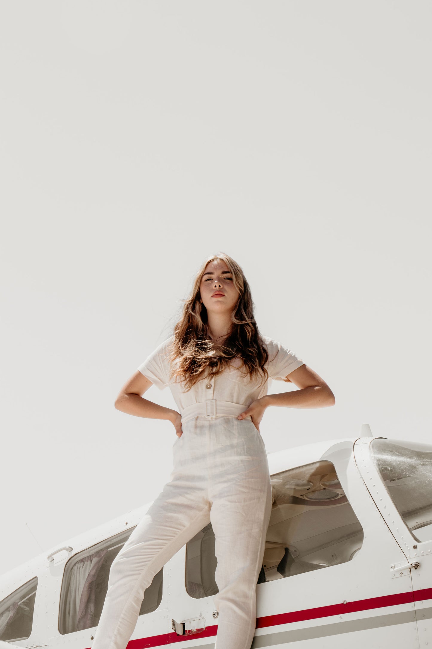 Beige Jumpsuit