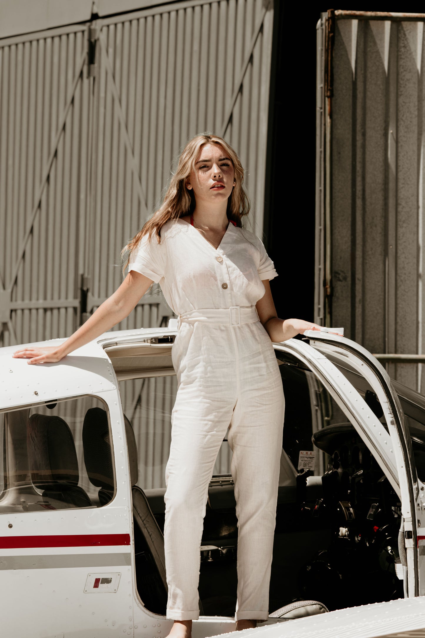 Beige Jumpsuit