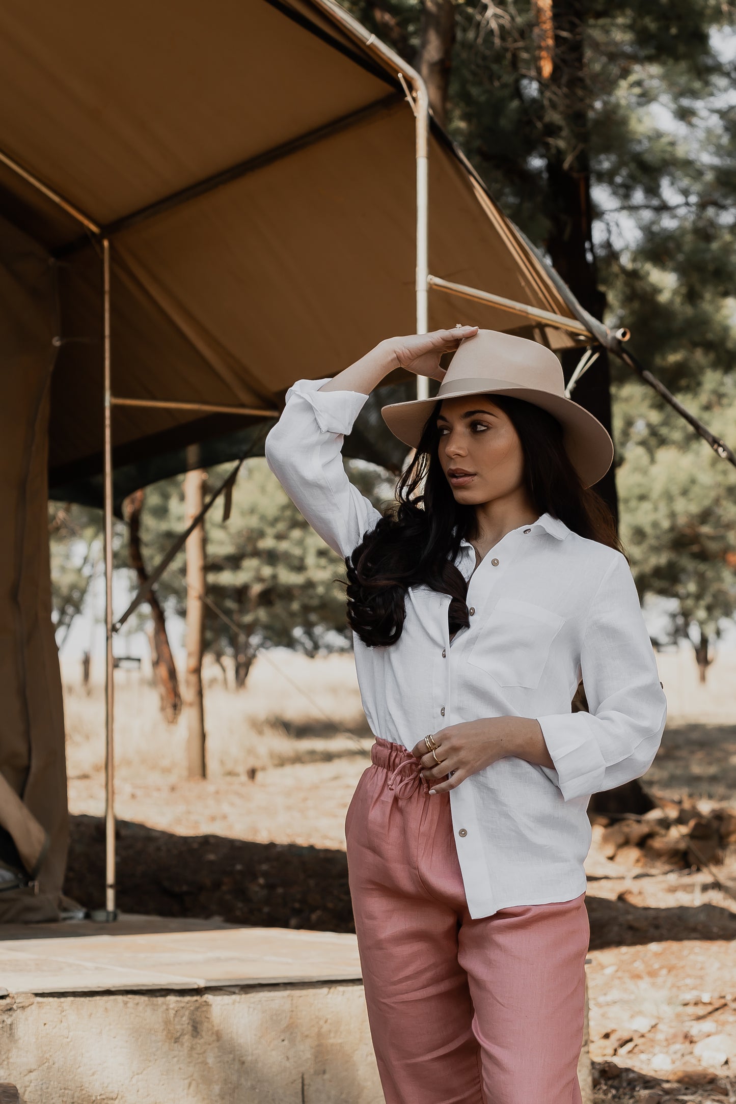 Classic White Linen Shirt