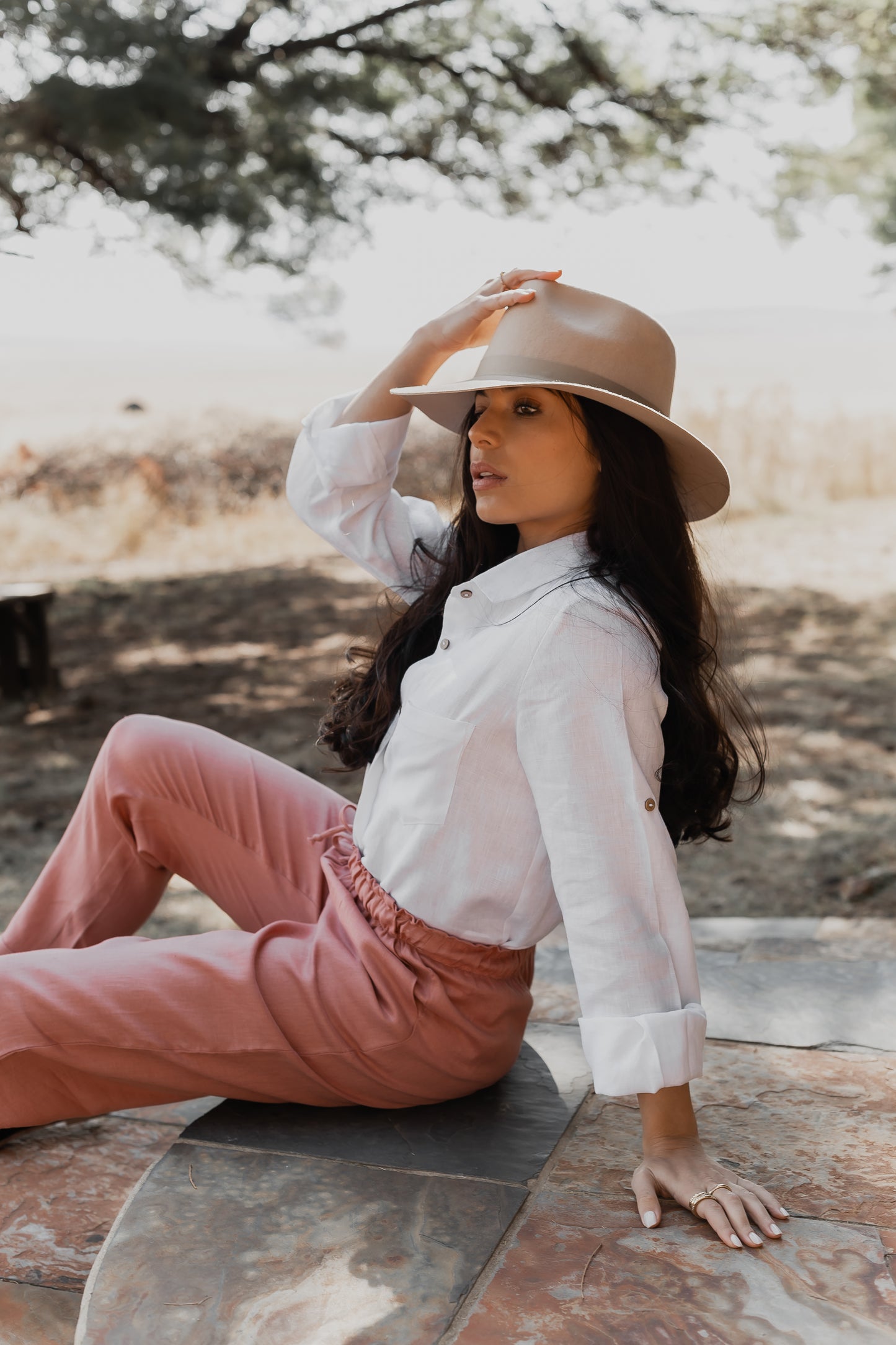 Classic White Linen Shirt