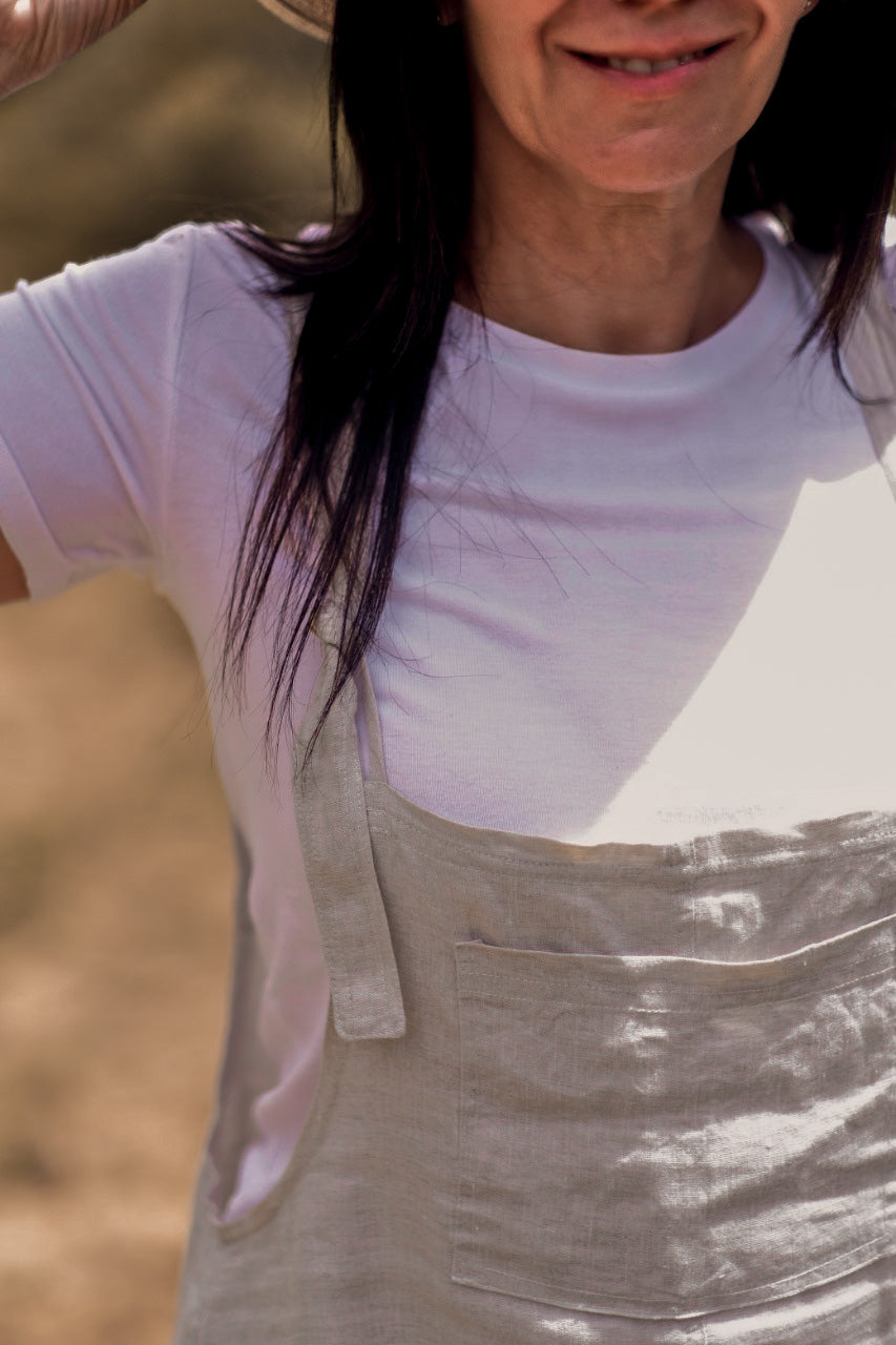 Beige Dungarees