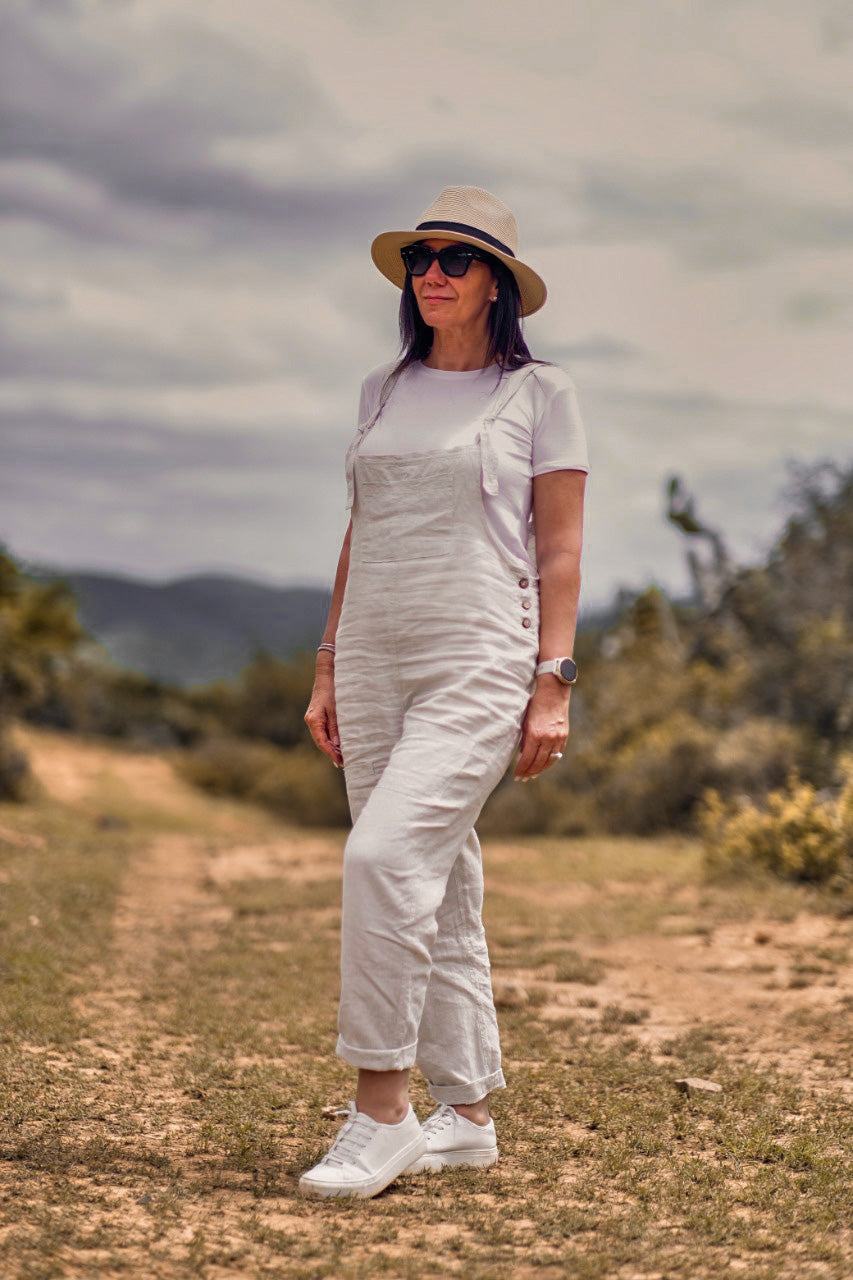 Beige Dungarees