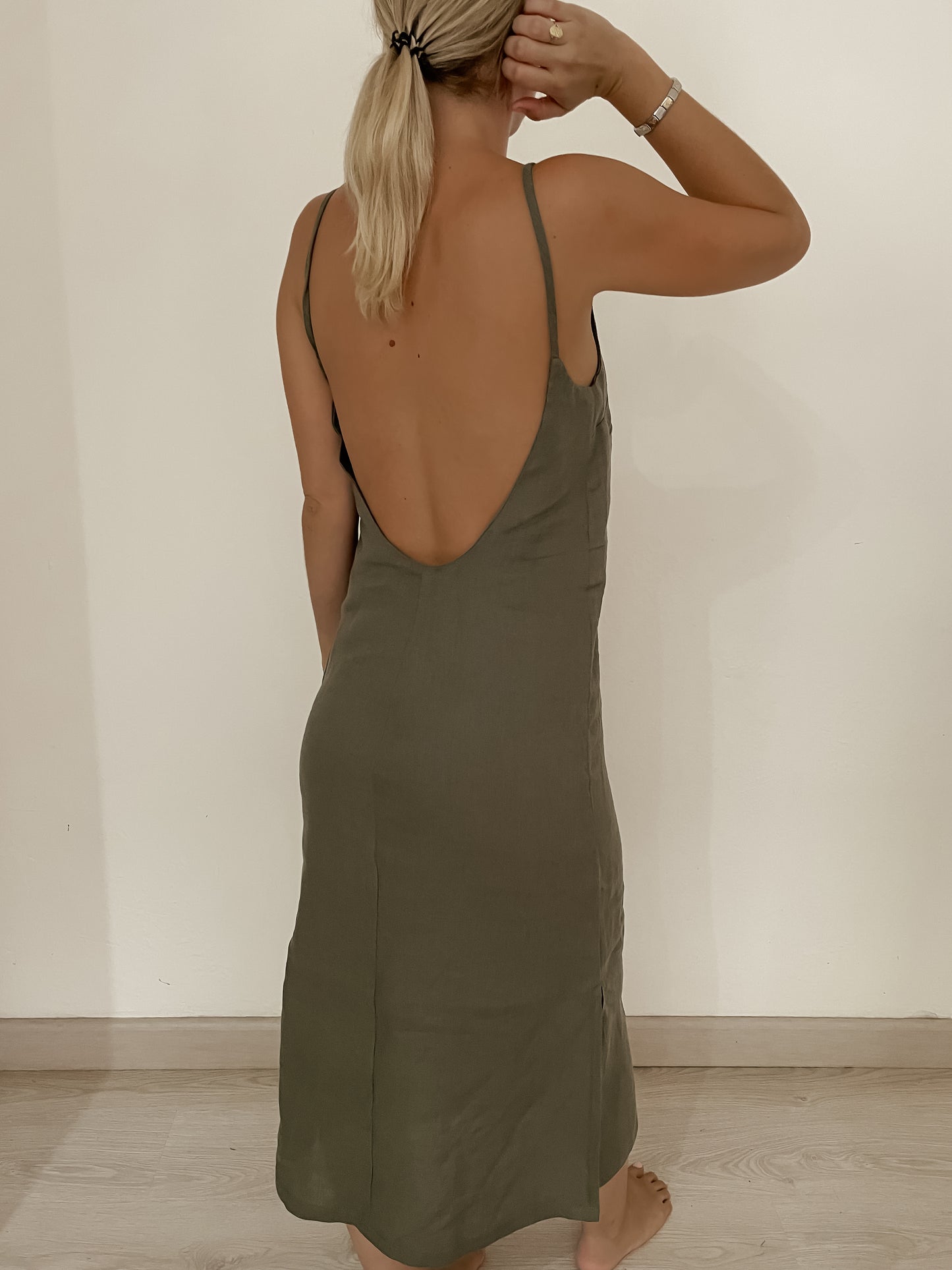 Low Back Midi Dress
