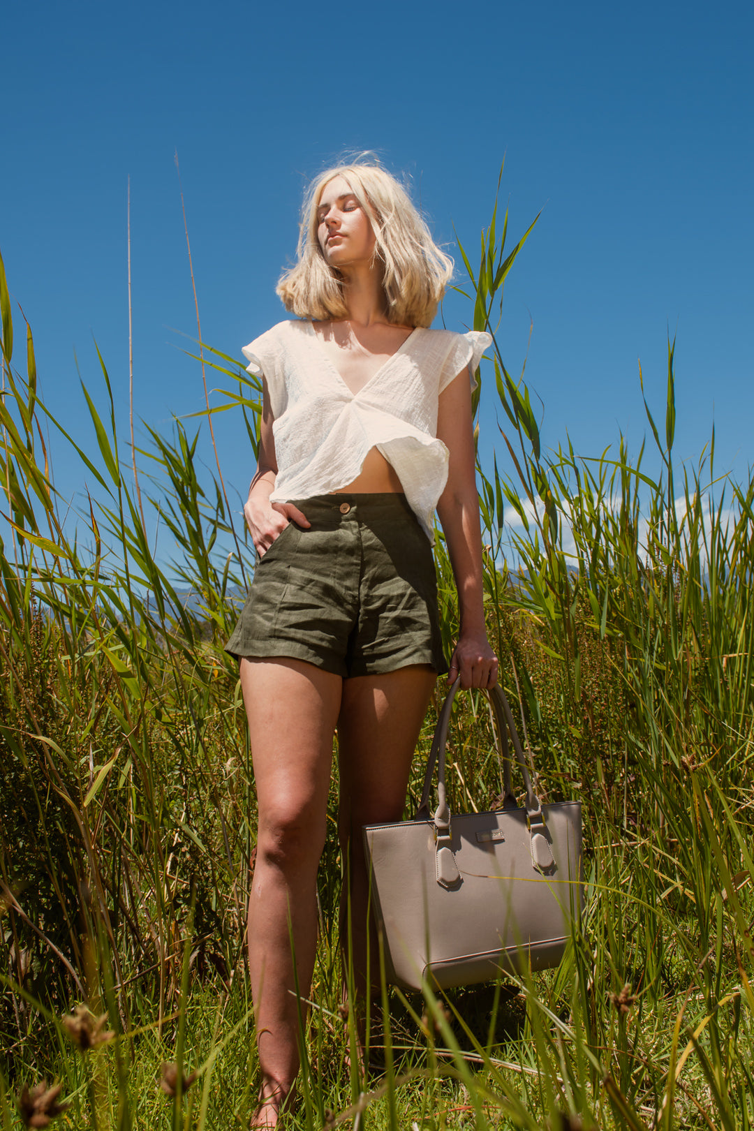 Pleated Shorts