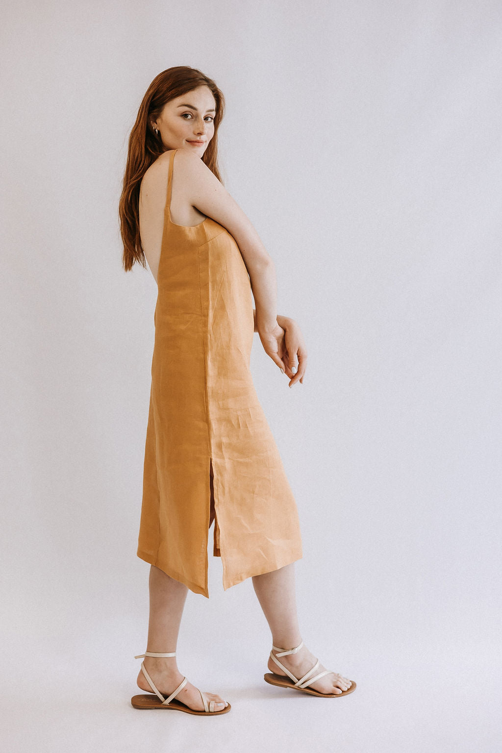 Low Back Midi Dress