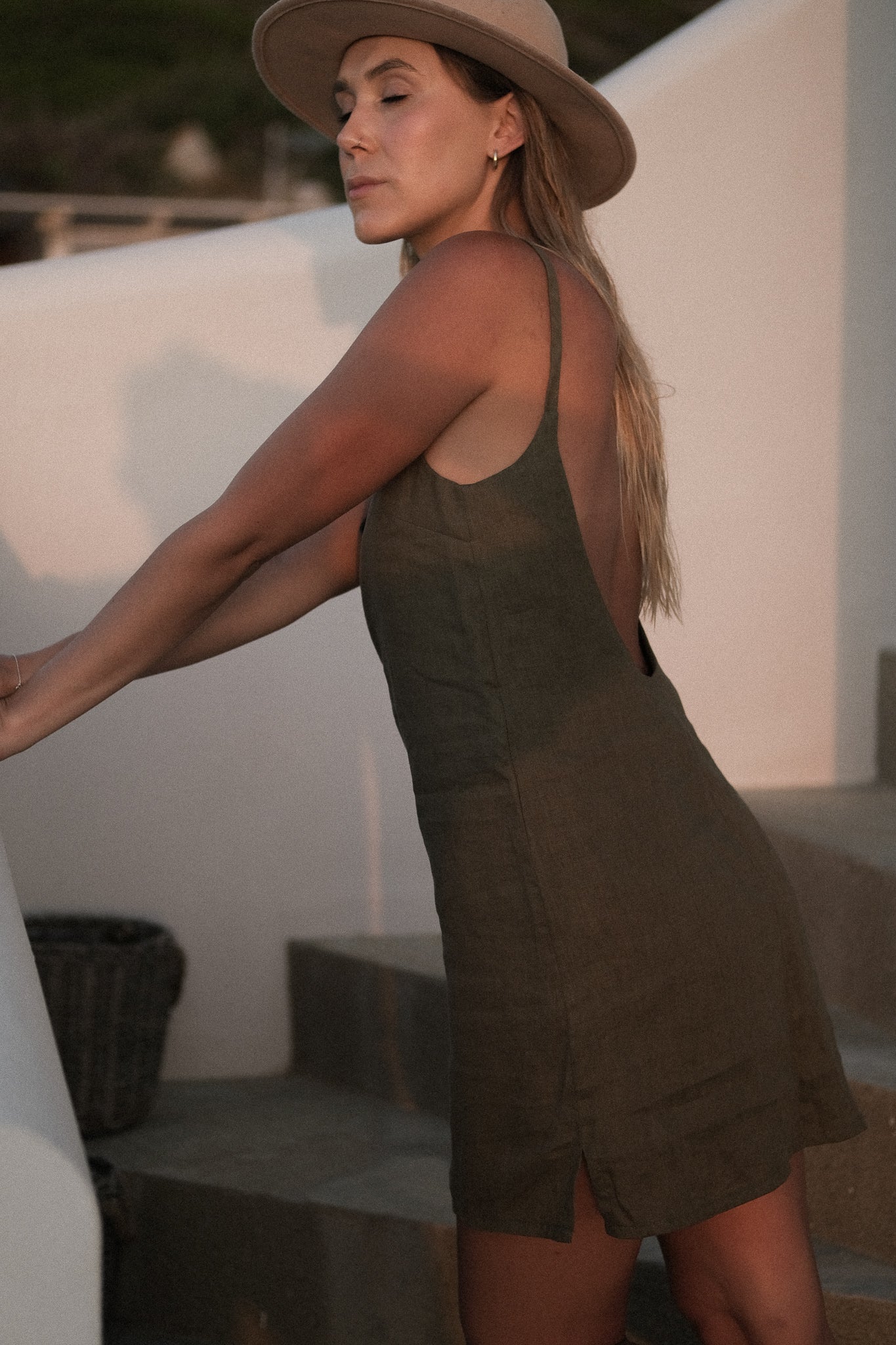 Low Back Mini Dress