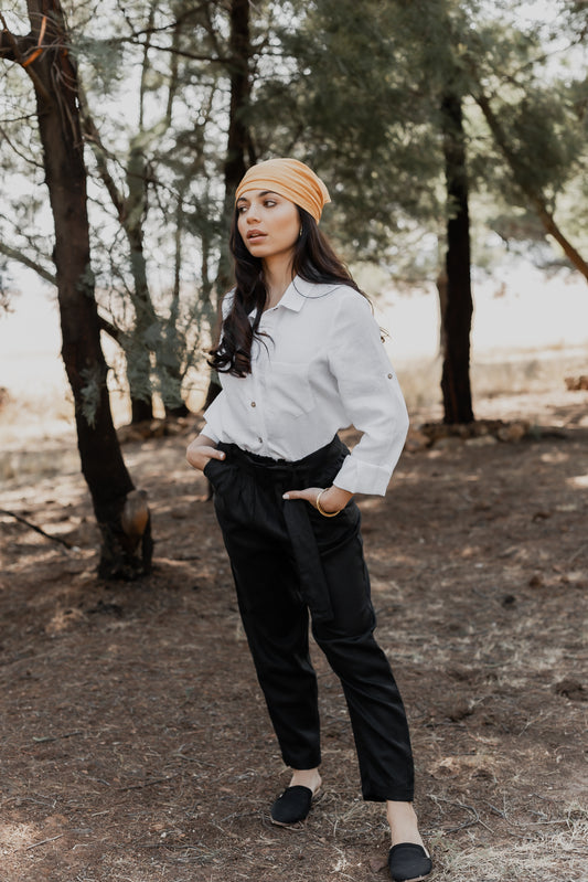 Black Elasticated Pants