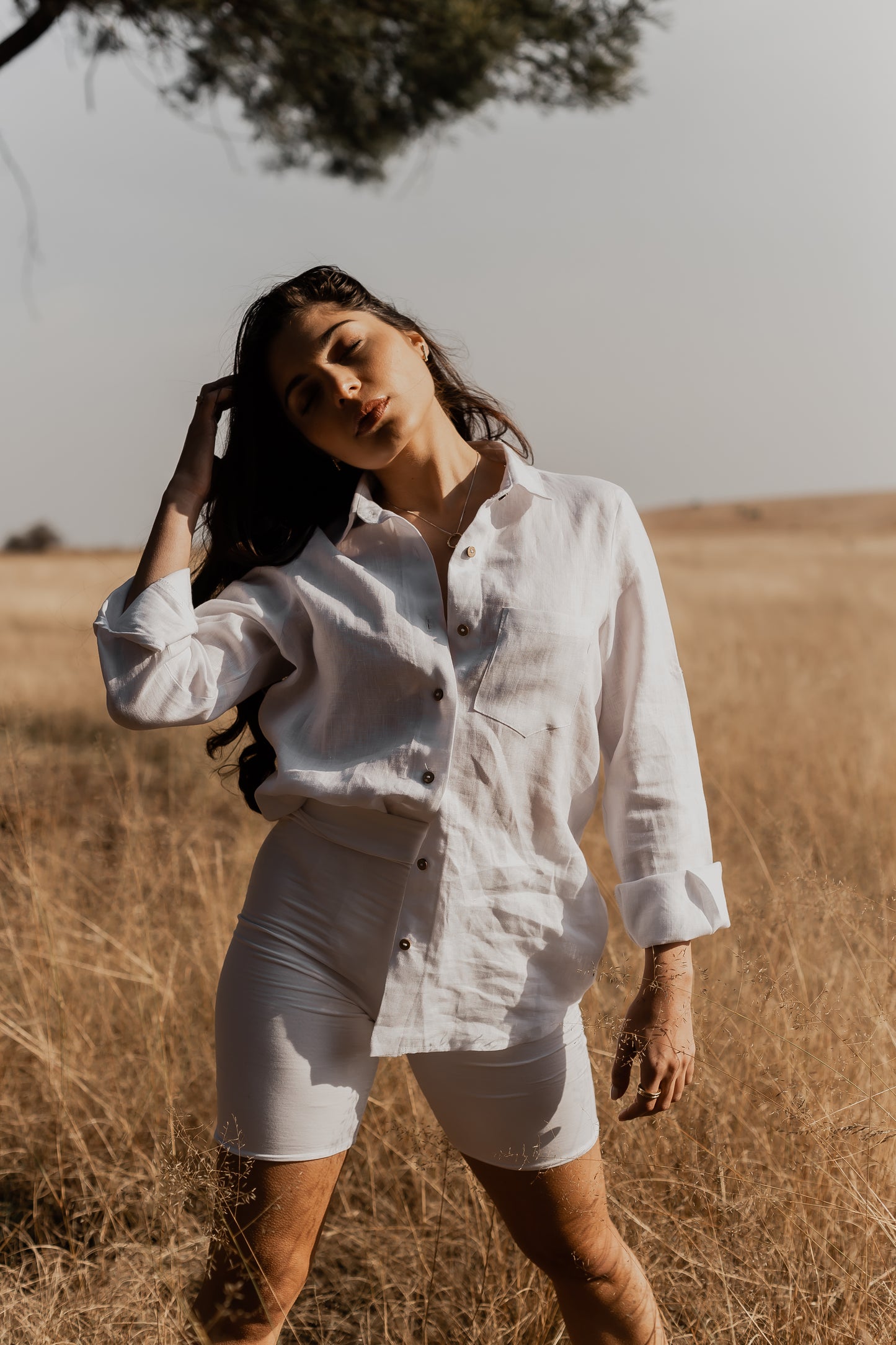 Classic White Linen Shirt