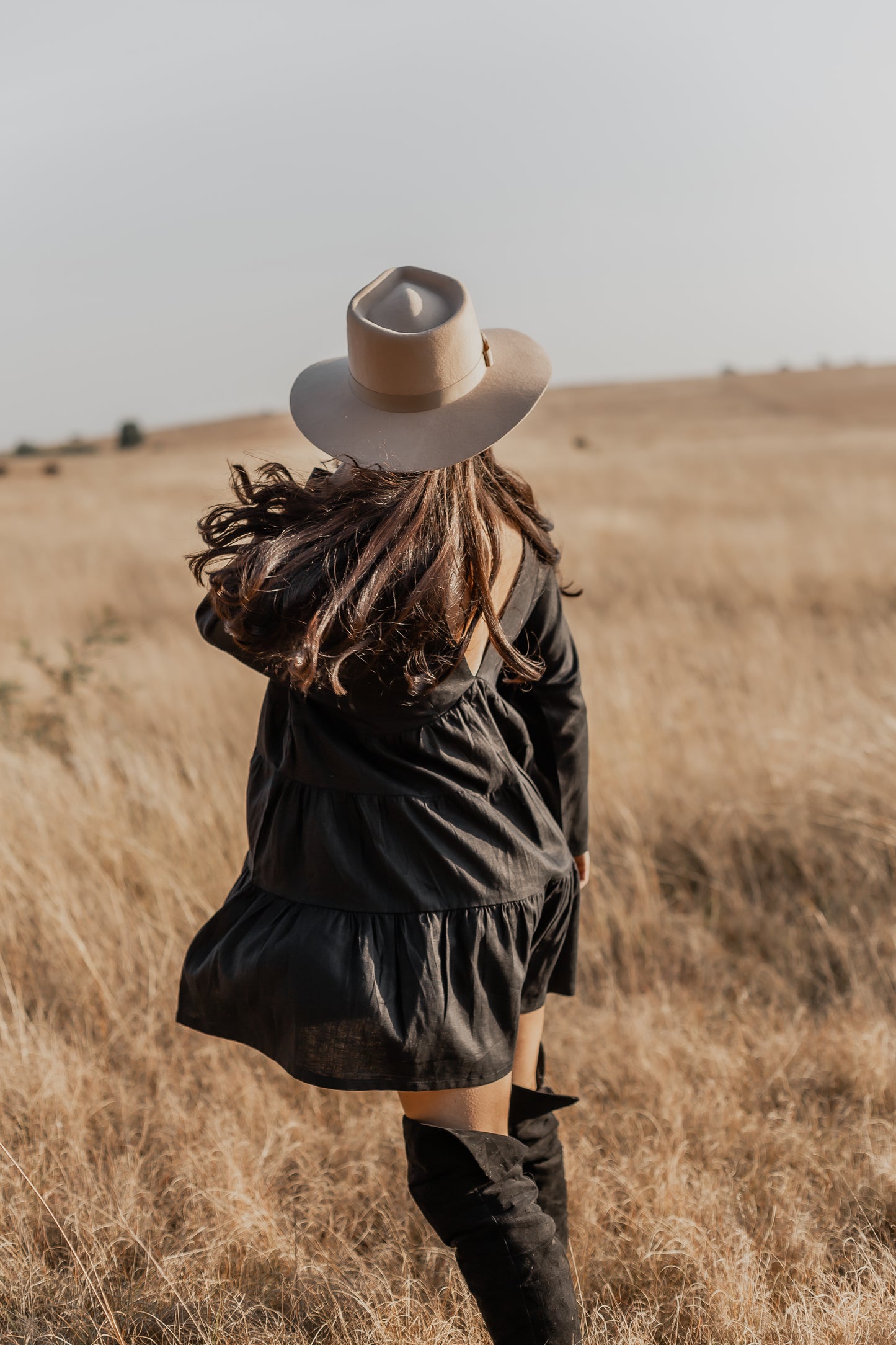Long Sleeve Tiered Dress