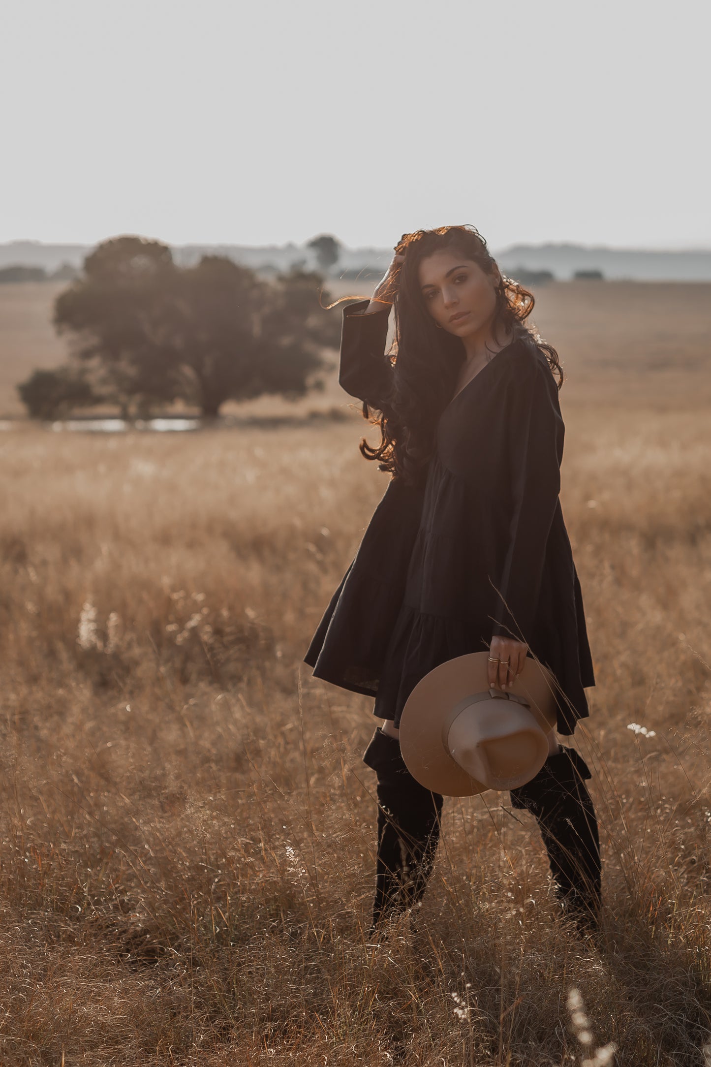 Long Sleeve Tiered Dress